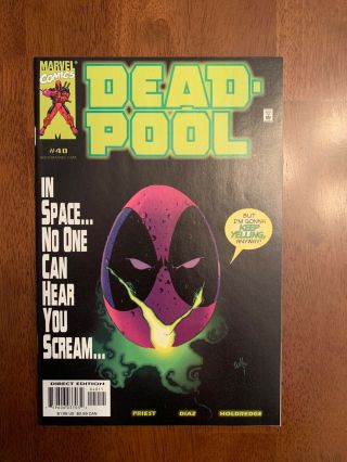 Deadpool 40 (may,  2000 Marvel) Scarce Alien Parody Cover | Vf/nm