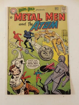 Vintage Dc Comics The Brave & Bold 55 Metal Men & The Atom 1964 Silver Age Key