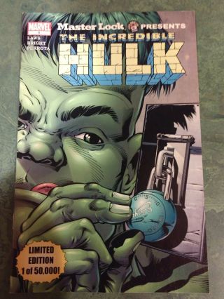 Master Lock Presents: Incredible Hulk 1 Marvel Comic Book - 2003