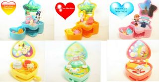 Bandai Pretty Cure Max Heart Box Figure Figurine Compact House Play Set (6) Rare