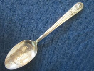 James Madison Uss Constitution Silverplate Souvenir Spoon Wm Rogers 6 "