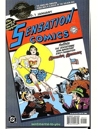 Dc Comics Millennium Edition Sensation Comics 1 Golden Age Wonder Woman
