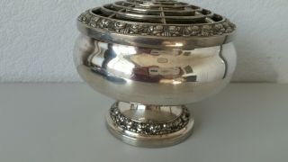Vintage Silver Plated Ianthe Of England Rose Bowl Suit Wedding 6 Inch