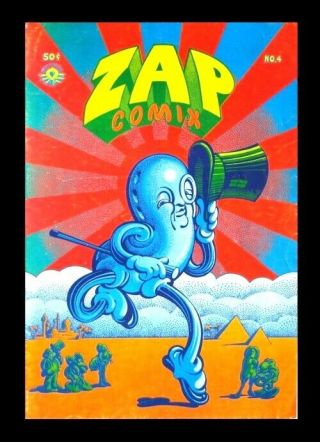 Zap Comix 4,  2nd Printing,  1968,  Apex Novelties Underground Comic