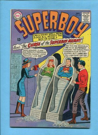 Superboy 123 Curse Of Superboy Mummy Dc Comics September 1965 Conserved