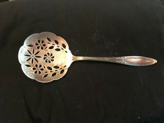 Vintage Yourex Associated Silver Plate Tomato Server Spoon 7 1/2
