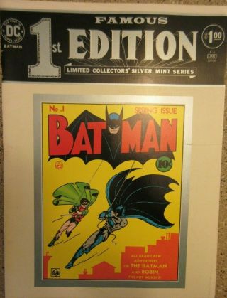 Famous First Edition Vol.  1 No.  F - 6 1975 Dc Batman Dc Comic Book