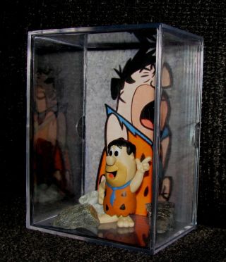 The Flintstones " Fred Flintstone " Inspired By Figure Display.  Ready 2 Ship