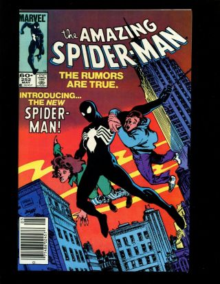 Spider - Man 252 (news) Nm - Frenz 1st Black Costume (venom) Black Cat