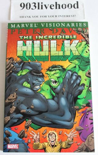 Marvel Incredible Hulk Visionaries Peter David Vol.  6 Tpb Trade Signed Keown Oop