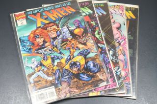 Official Marvel Index To The X - Men 1 - 5 1994 Complete Set Of Comics Vf - Nm