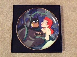 Dc Warner Bros Collectors Plate Batman Animated Poison Ivy 265 - Great Shape