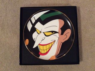 Dc Warner Bros Collectors Plate Batman Animated Joker 611 -