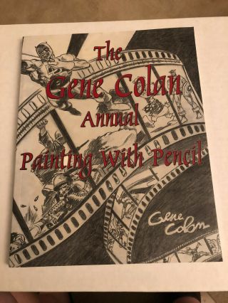 Gene Colan Annual Painting With Pencil Signed By Gene Colan 120 Pgs.