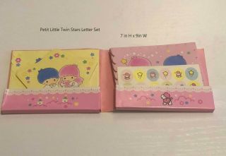 Sanrio My Little Twins Star Petit Small Letter Set W Two Styles@1994 Vintage