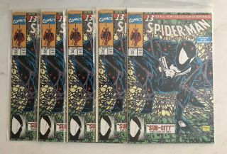 (5) Spider - Man 13 Marvel Comics 13th All Collector’s Sub - City Black Knight