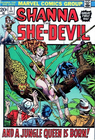 Shanna The She - Devil 1 - Origin & 1st Shanna - Steranko Cvr - Mark Jewlers