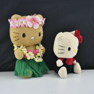 2 Sanrio Hello Kitty Plush,  Hawaiian/Polynesian 8 