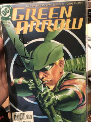 Signed Green Arrow 15 Comic By Writer Kevin Smith