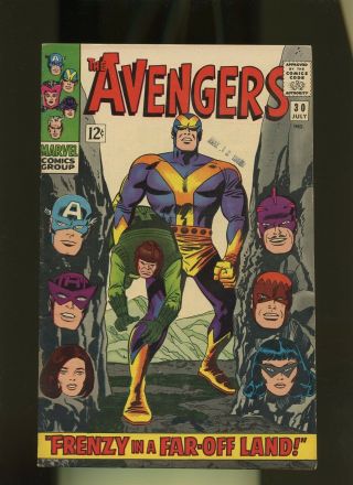 Avengers 30 Fn,  6.  5 1 Book Marvel Captain 1st Keeper Of The Flame Power Man