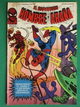 Spider - Man 21 Human Torch The Beetle Spanish Mexican Comic Novedades