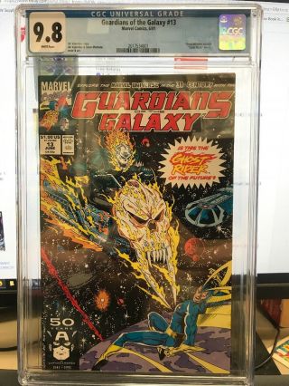 Guardians Of The Galaxy 13 Cgc 9.  8 1st Cosmic Ghost Rider 1991 Thanos
