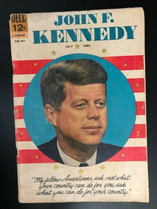 Dell Comic Book John F.  Kennedy,  1964 Jfk Complete