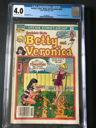 Archie’s Girls Betty & Veronica 320 1982 Comic 1st Cheryl Blossom - Cgc 4.  0