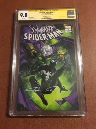 Symbiote Spider - Man 1 Trade Cover 36 Of 1500 Cgc Ss 9.  8 Sign By Clayton Crain