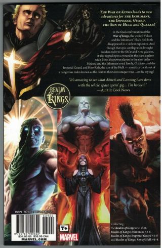 REALM OF KINGS TP TPB $34.  99 srp Inhumans Son of Hulk Quasar Dan Abnett 2