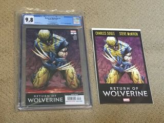 Return Of Wolverine 1 Cgc 9.  8 White Pages - 2nd Print Error (plus Promo)