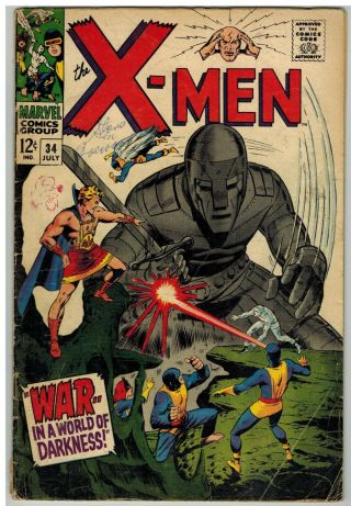 X - Men 34 1967 Marvel Silver Age