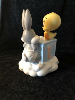 Vintage Looney Tunes Baby Bugs Bunny & Tweety Bird Bank Warner Bros 1998 3