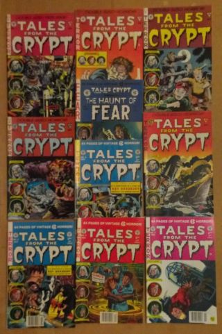 Tales From The Crypt.  Set Of 10 Ec / Russ Cochran Comics