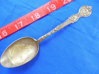 Antique 5 - 3/8 " Ayp Expo 1909 Seattle Washington Sterling Silver Souvenir Spoon