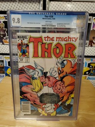 Thor 338 Cgc 9.  8 - 2nd Appearance Beta Ray Bill - White Pages