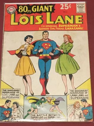 Dc 80 Page Giant 3 Lois Lane 3.  0 G/vg Professionally Graded