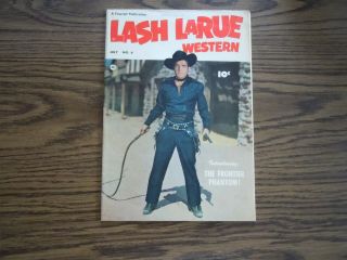 " Lash Larue Western " Comic - No.  6 - 1950