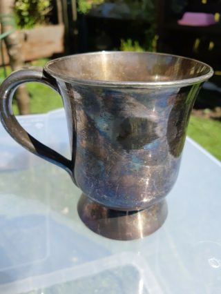 Antique? Silver Plate? Tankard By Lindley? Nottingham 4 Inches High R4