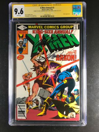 X - Men King Sized Annual 3 Cgc 9.  6 Signed Chris Claremont And George Perez