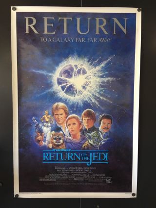 Star Wars Return Of The Jedi (1985) Movie Poster 27 " X41 " - Vf/nm