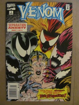 Venom Separation Anxiety 1 2 3 4 Marvel Comics 1994 Series 9.  4 Near