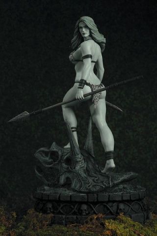 Dynamite Entertainment Women Of Dynamite Jungle Girl Black And White Statue