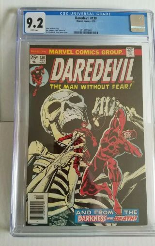 Daredevil 130 Cgc 9.  2.  White Pages.  Evel Knievel Ad.