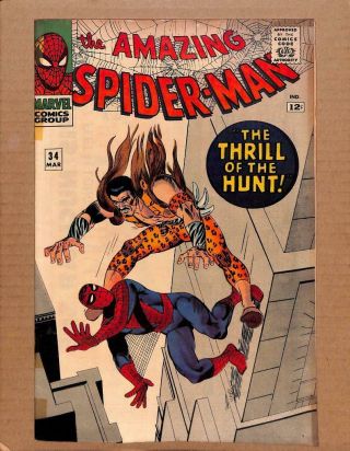 Spider - Man 34 - 4th App Kraven The Hunter Avengers Marvel Comics