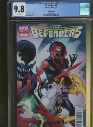 Defenders 2 Cgc 9.  8 | Marvel 2012 | Variant Edition.