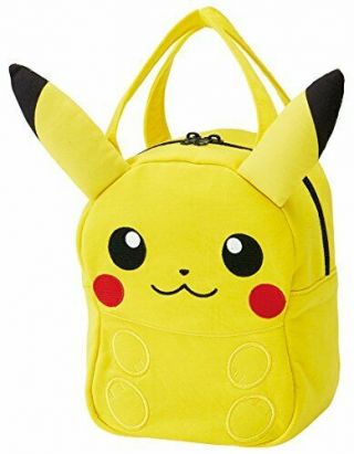 Skater Lunch Bag Die Cut Back Pikachu Pokemon Sweat Material Knbd1