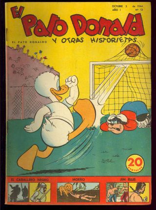 Donald Duck V1 12 Rare Sub - Mariner Foreign Ed.  Carl Barks Disney Comic 1944 Fn -