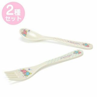 Little Twin Stars Melamine Spoon & Fork Set 2019 Model Sanrio Kawaii Cute F/s