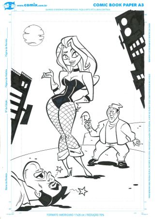 Black Canary By Daniel Pedrosa - Art Pinup Drawing Comic
